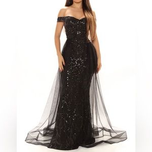 Sequin Off Shoulder Dress